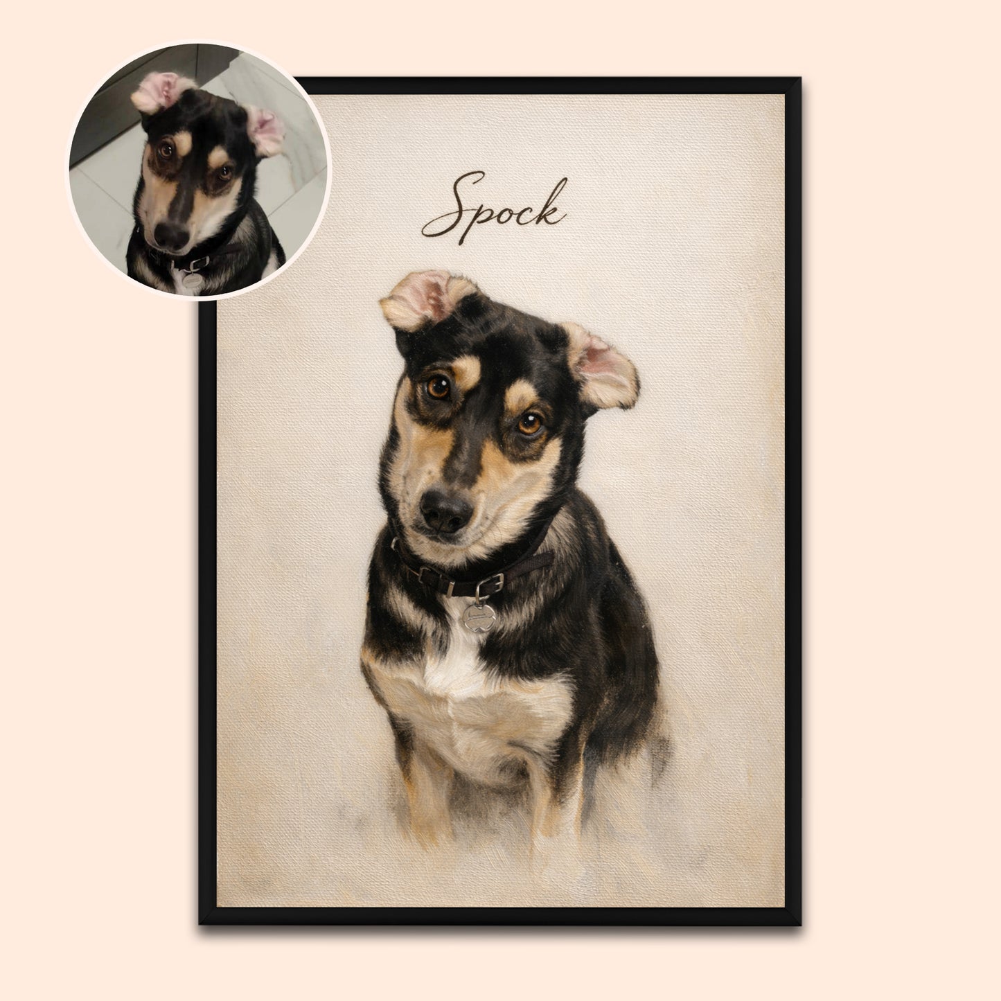 Timeless Pet Portrait – Custom Artwork