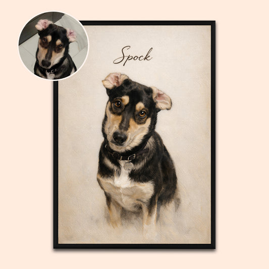 Timeless Pet Portrait – Custom Artwork