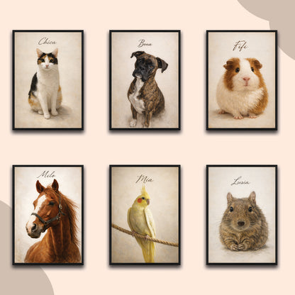 Timeless Pet Portrait – Custom Artwork